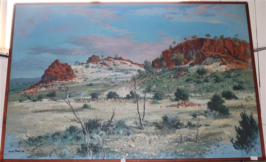 Large oil painting on board by Frank Pash 48 x 72